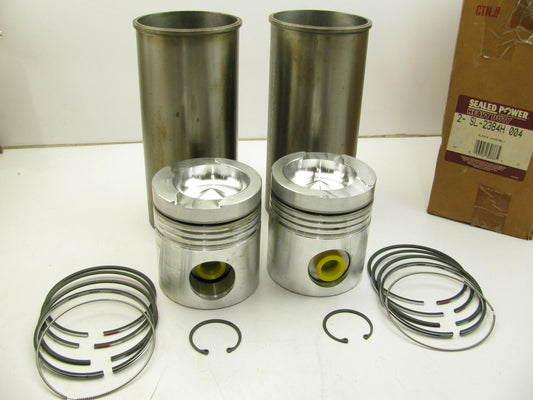 (2) MACK END-673 ENDT-673 ENDT-675 Engine Cylinder Sleeves, Pistons, Rings 0.004