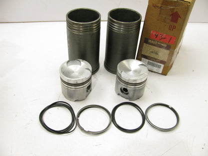 (2) Sealed SL-2574 Engine Cylinder & Piston Kit For CAT D330C 3304 D333C 3306