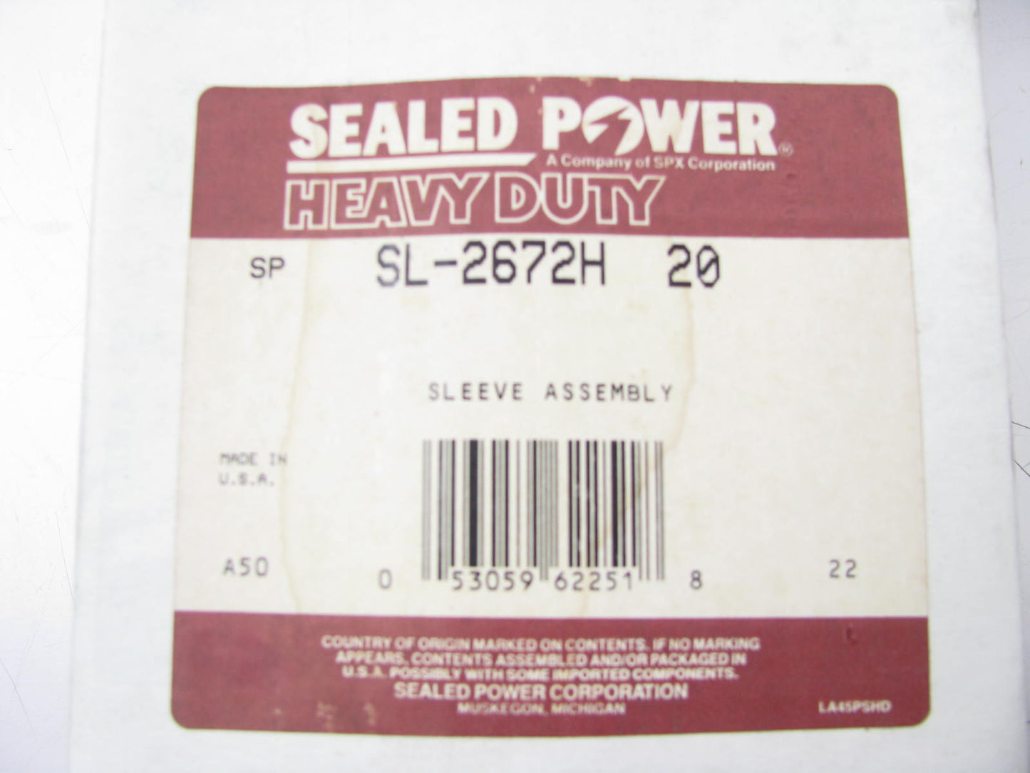 Sealed Power SL2672H .020 Piston Sleeve W/piston & Rings Mack 11.0L 4 Valve