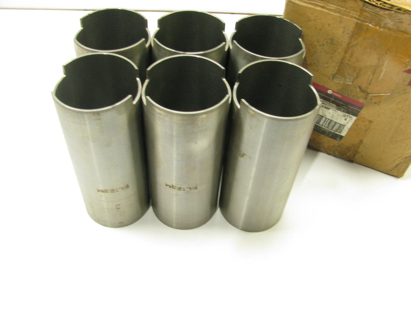 (6) Sealed Power SL123M Engine Cylinder Sleeves 3.25'' Bore 8.125'' Long 3/32 Wall