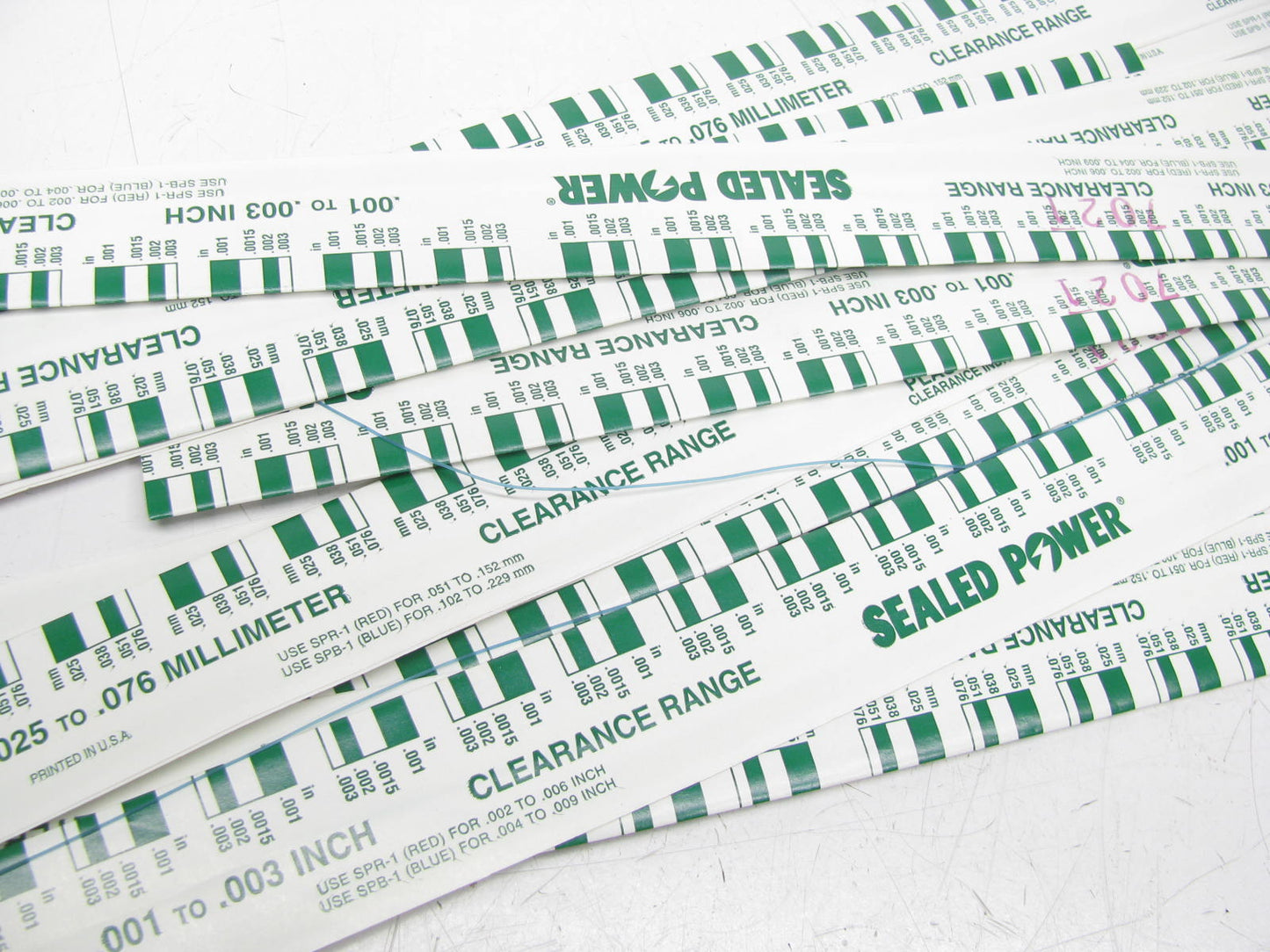 (12) Plastigauge Plastigage Green .001''-.003'' Rod Main Bearing Gauge Strips