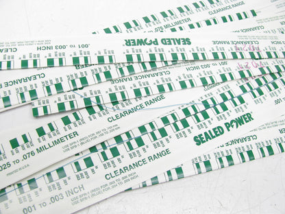 (12) Plastigauge Plastigage Green .001''-.003'' Rod Main Bearing Gauge Strips