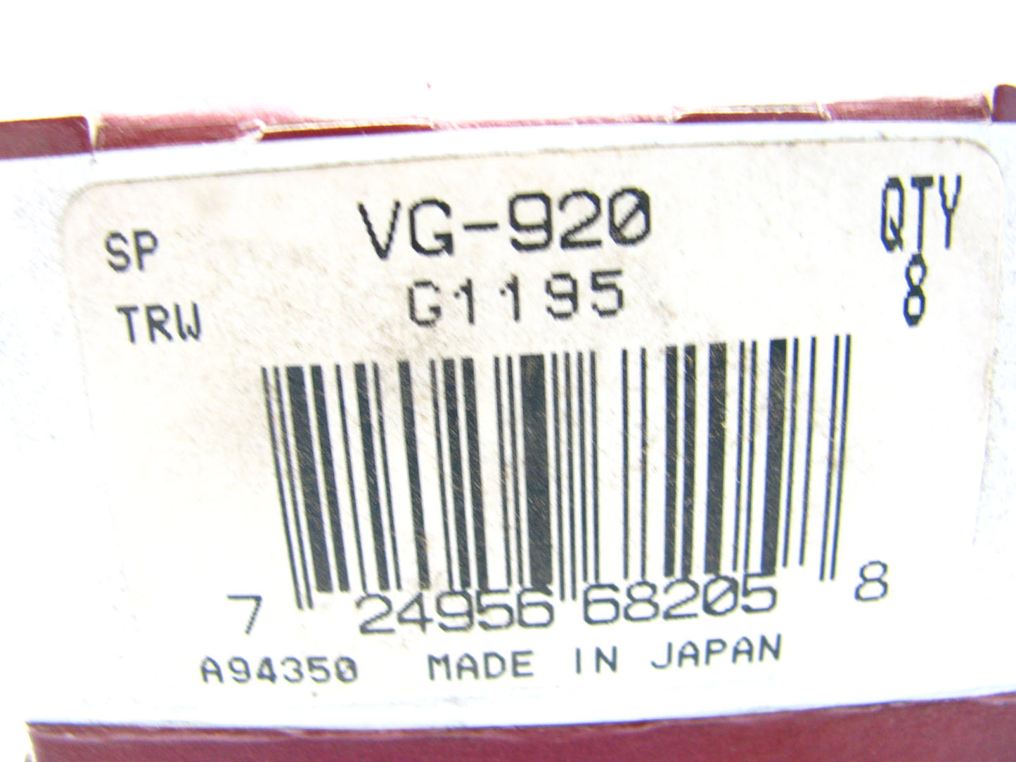 (8) Sealed Power VG-920 Engine Valve Guides