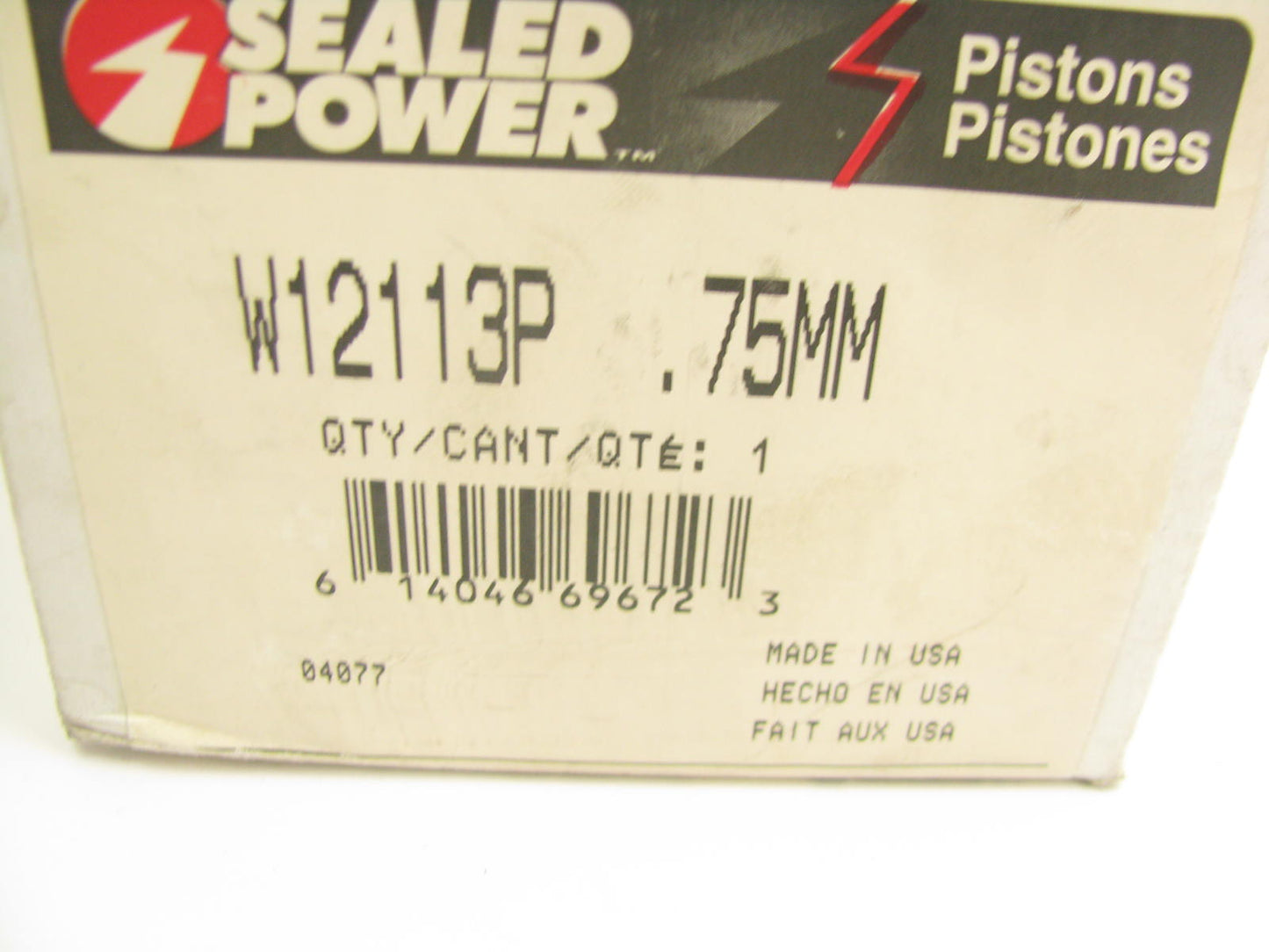 Sealed Power W12113P-75MM Engine Piston .75mm 1967-1978 Toyota 1994cc 2.0L-L4