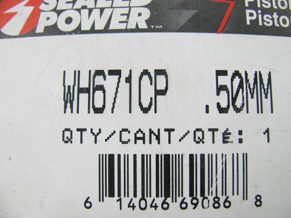 (6) Sealed Power WH671CP-50MM Engine Piston .50mm For 1993-1998 Villager 3.0L-V6