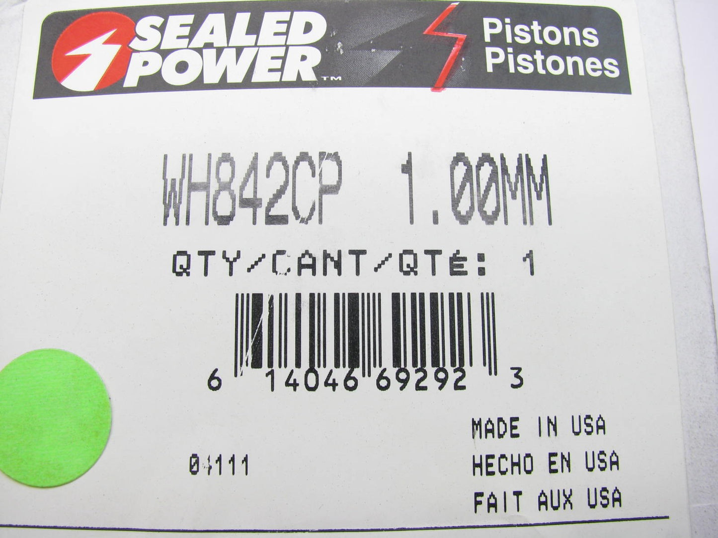 Sealed Power WH842CP Engine Piston 1.00MM For 1996-1997 Chrysler Eagle 3.5L V6