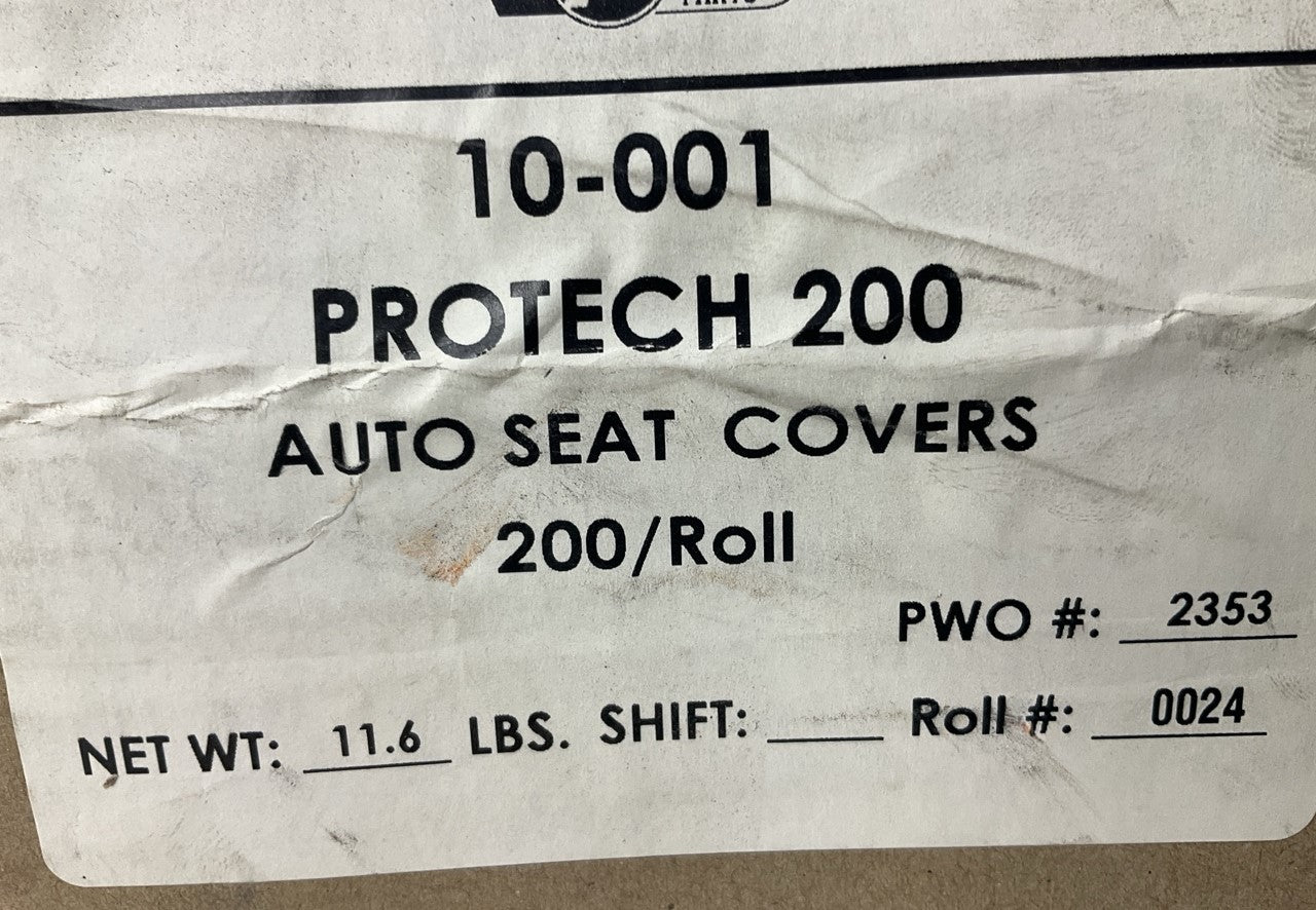 Seat-Mate 10-001 Roll Of 200 Disposable Plastic Seat Covers