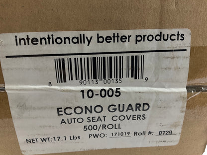 Seat-mate 10-005 Econo Guard Plastic Auto Truck SUV Seat Covers, 500 / Roll