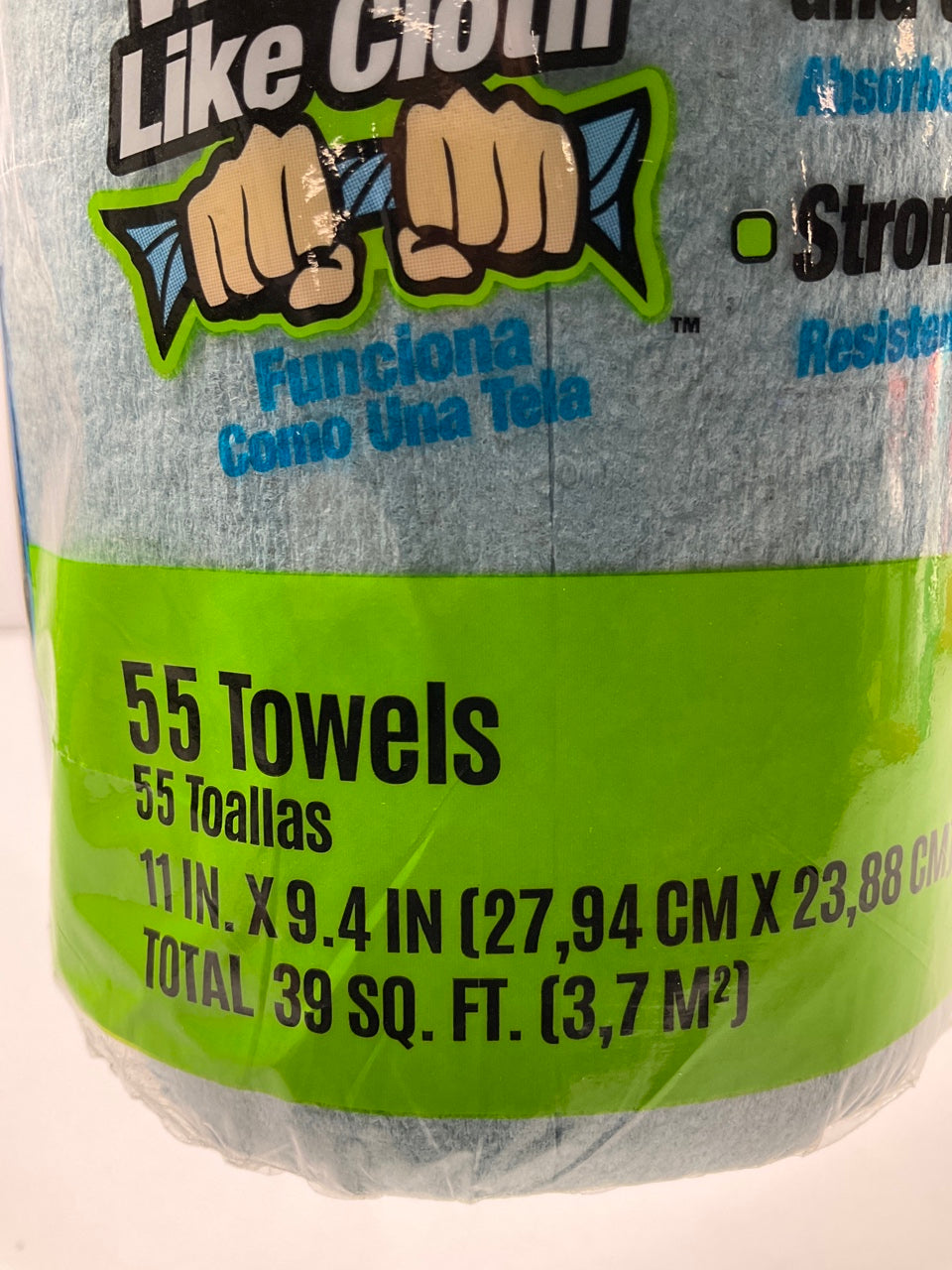 Sellars 54400 Blue Shop Paper Towel Recycled Disposable 11'' L X 9'' W  55 Shets
