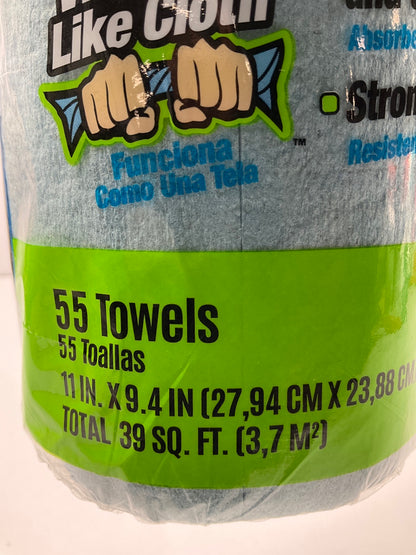 Sellars 54400 Blue Shop Paper Towel Recycled Disposable 11'' L X 9'' W  55 Shets