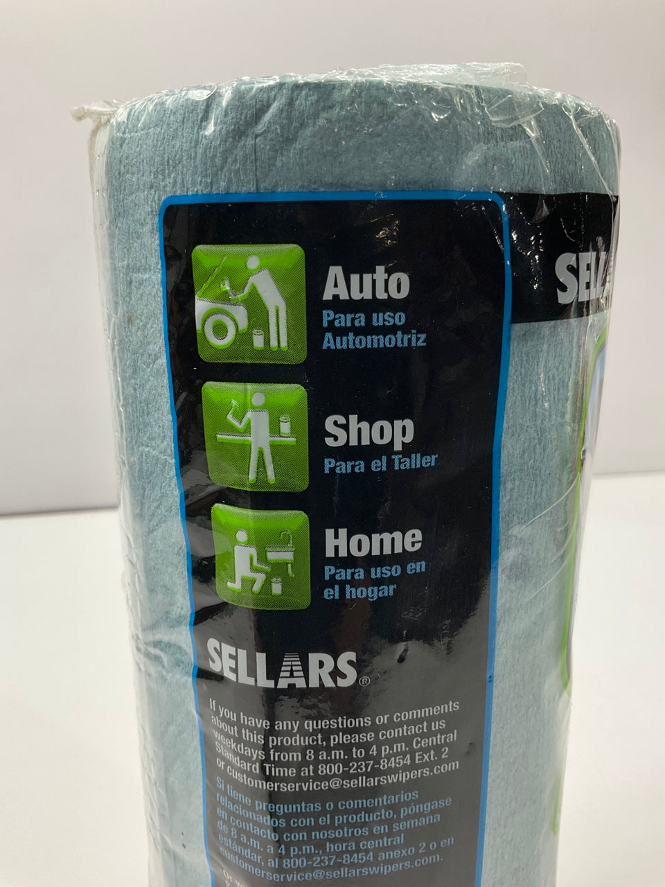 Sellars 54400 Blue Shop Paper Towel Recycled Disposable 11'' L X 9'' W  55 Shets