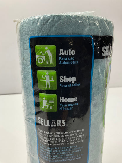 Sellars 54400 Blue Shop Paper Towel Recycled Disposable 11'' L X 9'' W  55 Shets