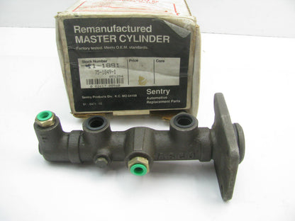 Sentry 11-1891 Reman Brake Master Cylinder Without Reservoir - 13/16'' Bore