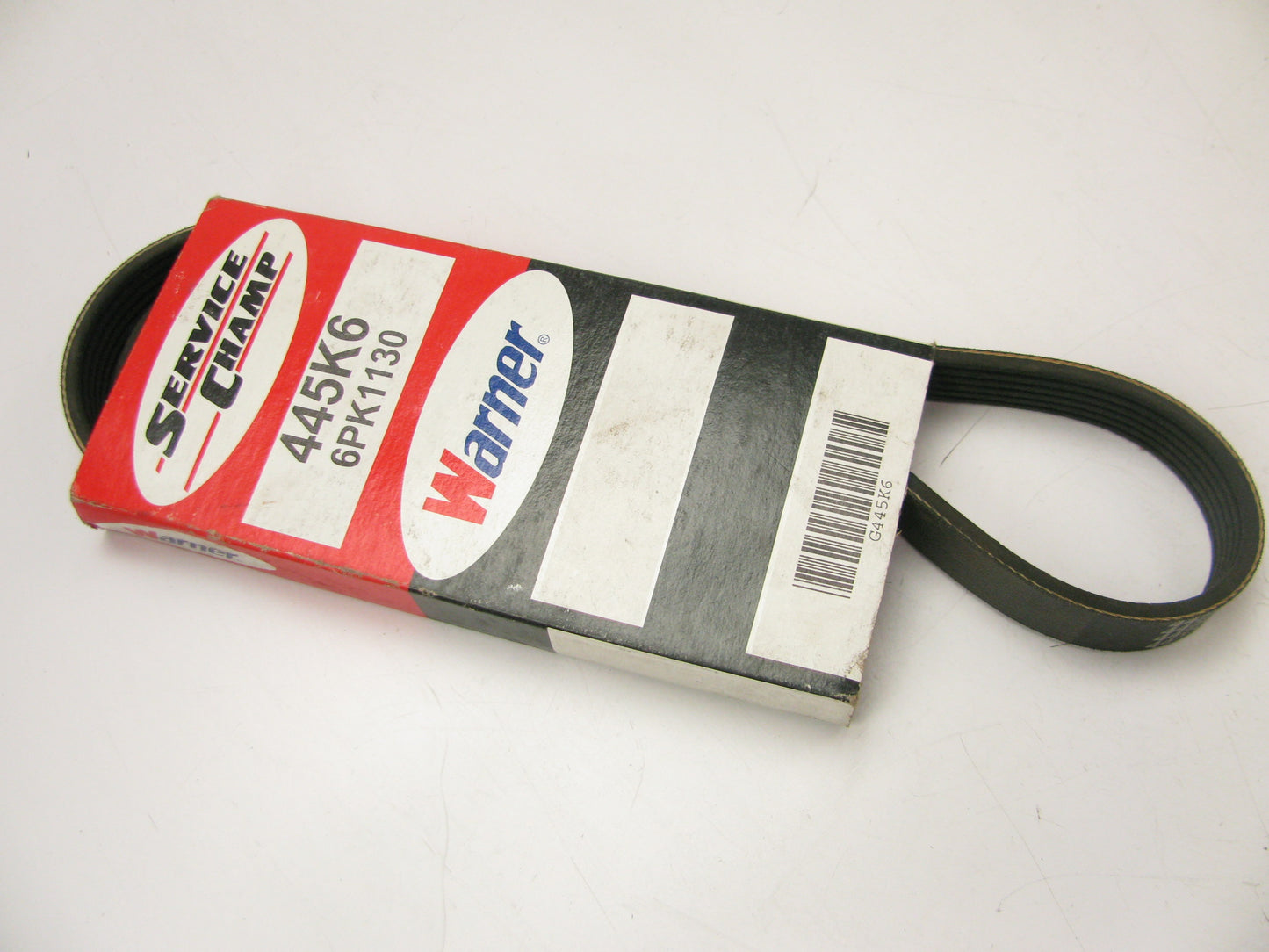 Service Champ 445K6 Serpentine Belt - 0.84'' X 45.00'' - 6 Ribs