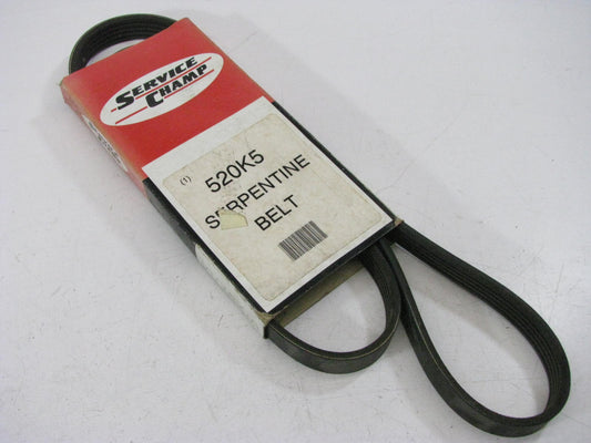 Service Champ 520K5 Serpentine Belt - 0.69'' X 52.50'' - 5 Ribs