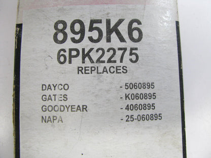 Service Champ 895K6 Serpentine Belt - 0.84'' X 99.625'' - 6 Ribs