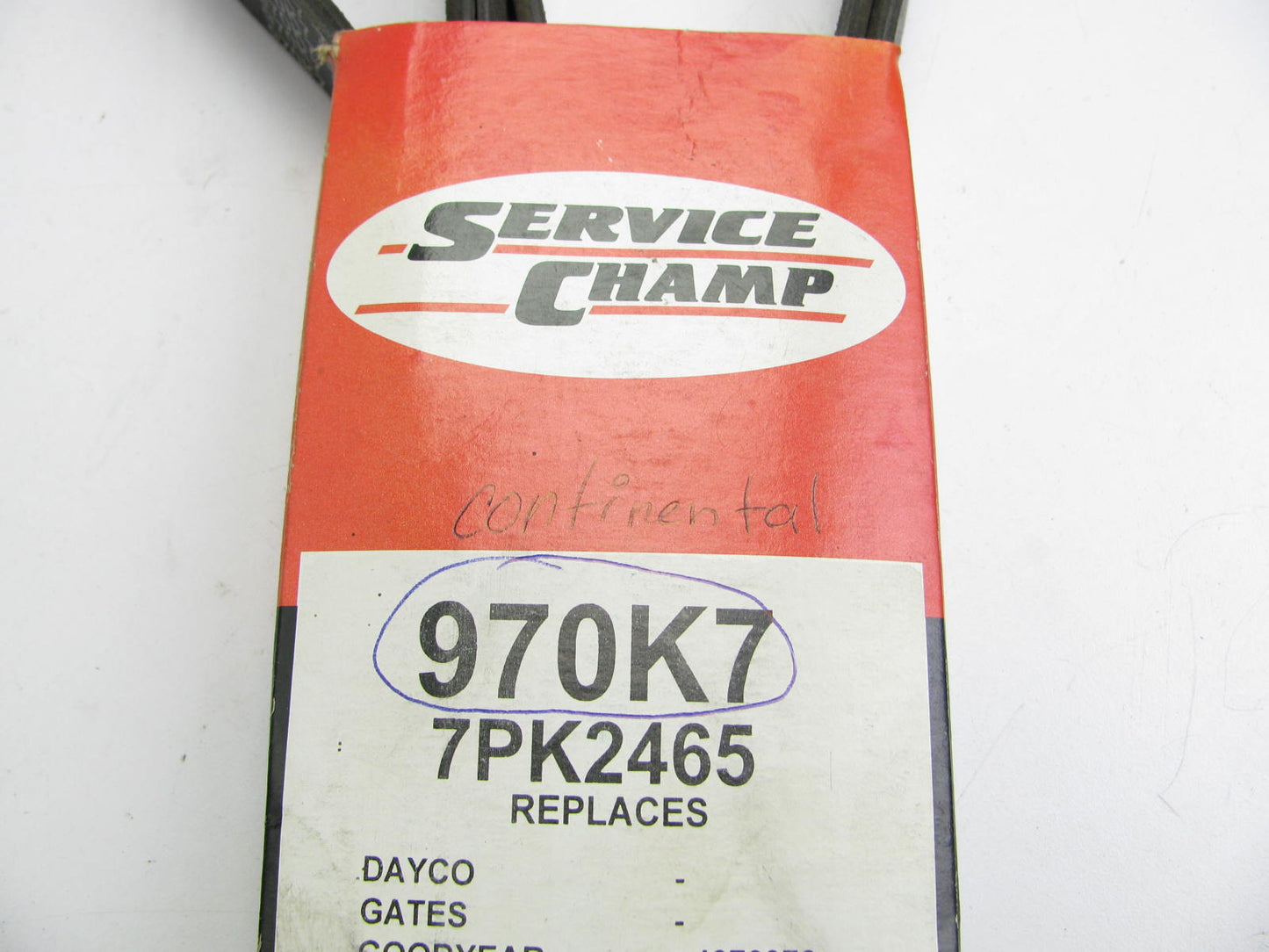Service Champ 970K7 Serpentine Belt - 0.98'' X 97.00'' - 7 Ribs