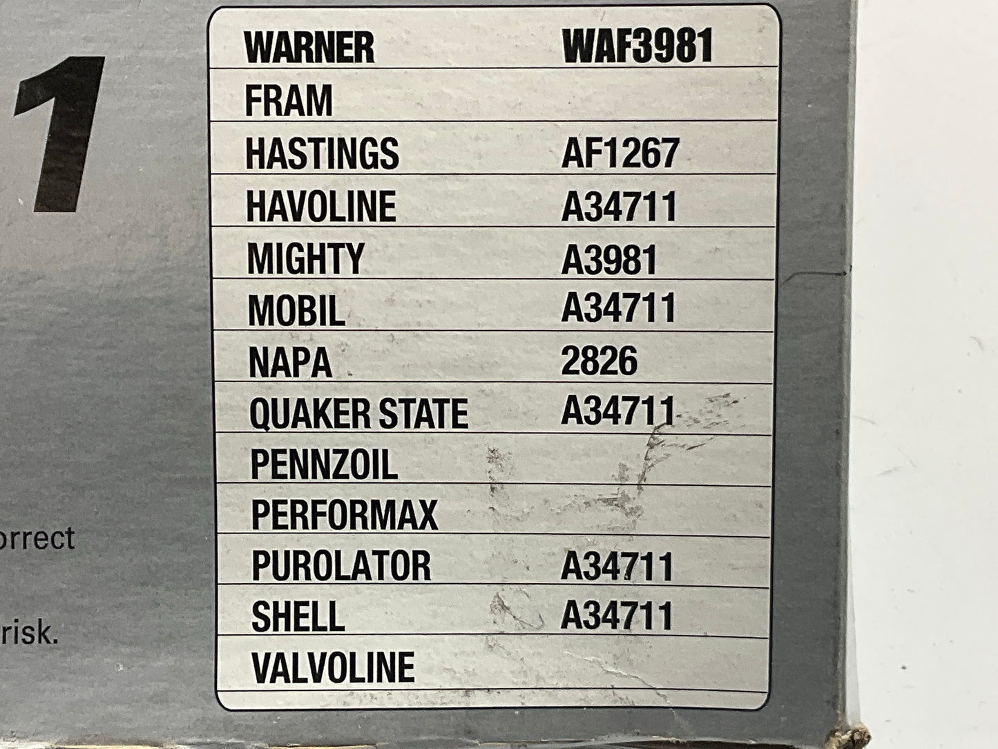 Service Champ AF4711 Engine Air Filter