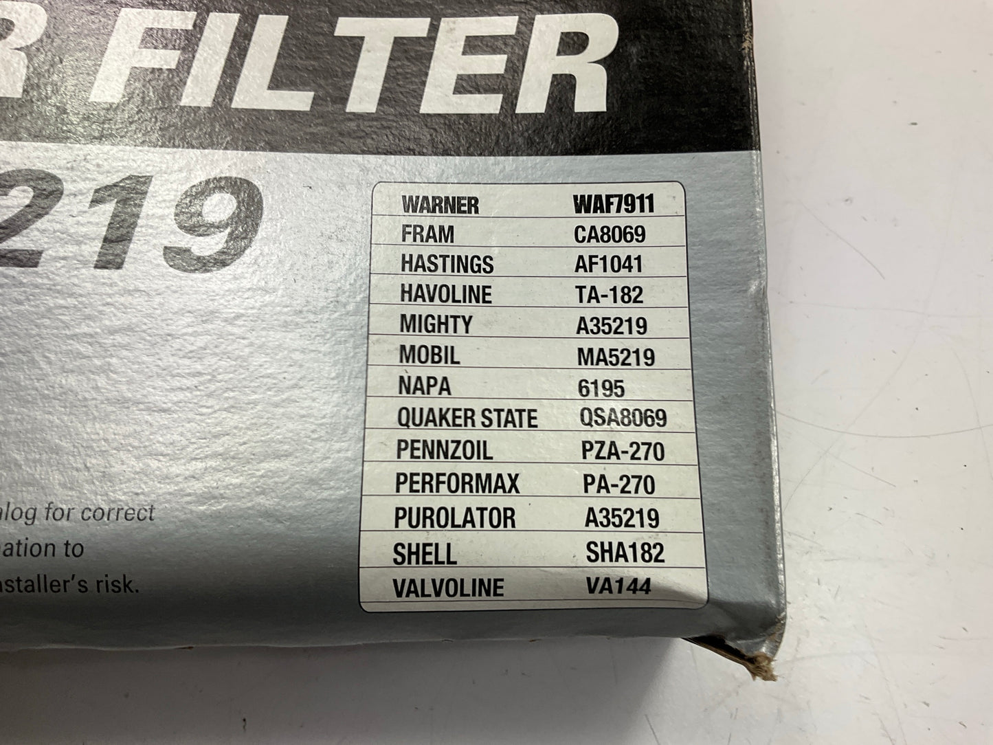 Service Champ AF5219 Engine Air Filter