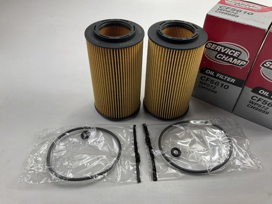 (2) Service Champ CF5610 Engine Oil Filter