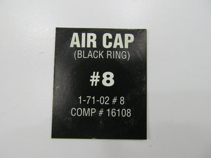 Sharpe 16108  # 1-71-02 #8 Spray Pattern Air Cap For 775 71 75PI Spray Gun