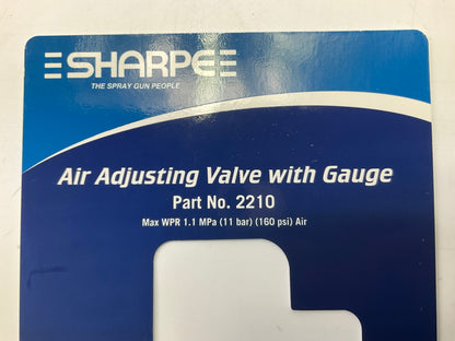 Sharpe 2210 Air Adjusting Regulator Valve With Gauge 0-160psi 24AAV