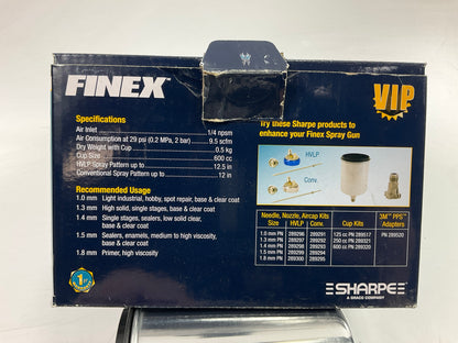 Sharpe 288886 Graco-e Finex FX2000 Conventional Paint Spray Gun Kit, 1.5mm
