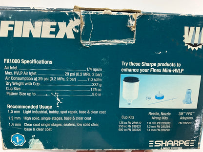 Sharpe 289200 Mini Spray Gun FX1000 Mini HVLP FX2000 Conventional