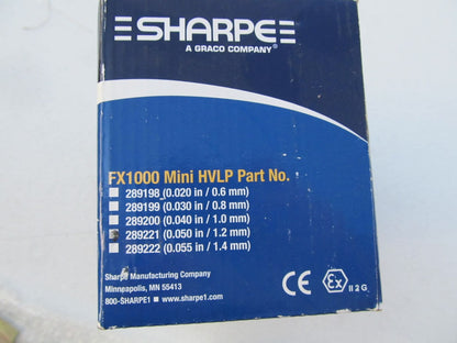 SHARPE 289221 FX1000 FINEX Series Mini HVLP Paint Spray Gun, 1.2mm Nozzle