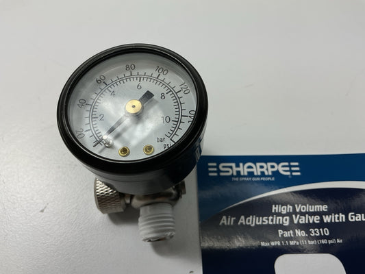 Sharpe 3310 High Volume Air Adjusting Regulator With Gauge