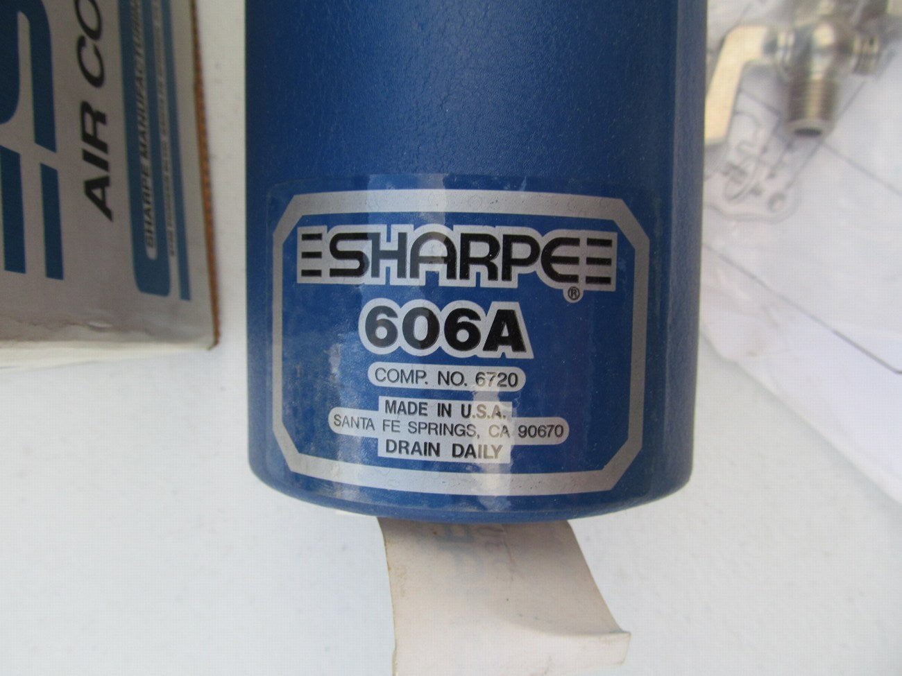 Sharpe 606A Air Control Unit Filter, 120 CFM