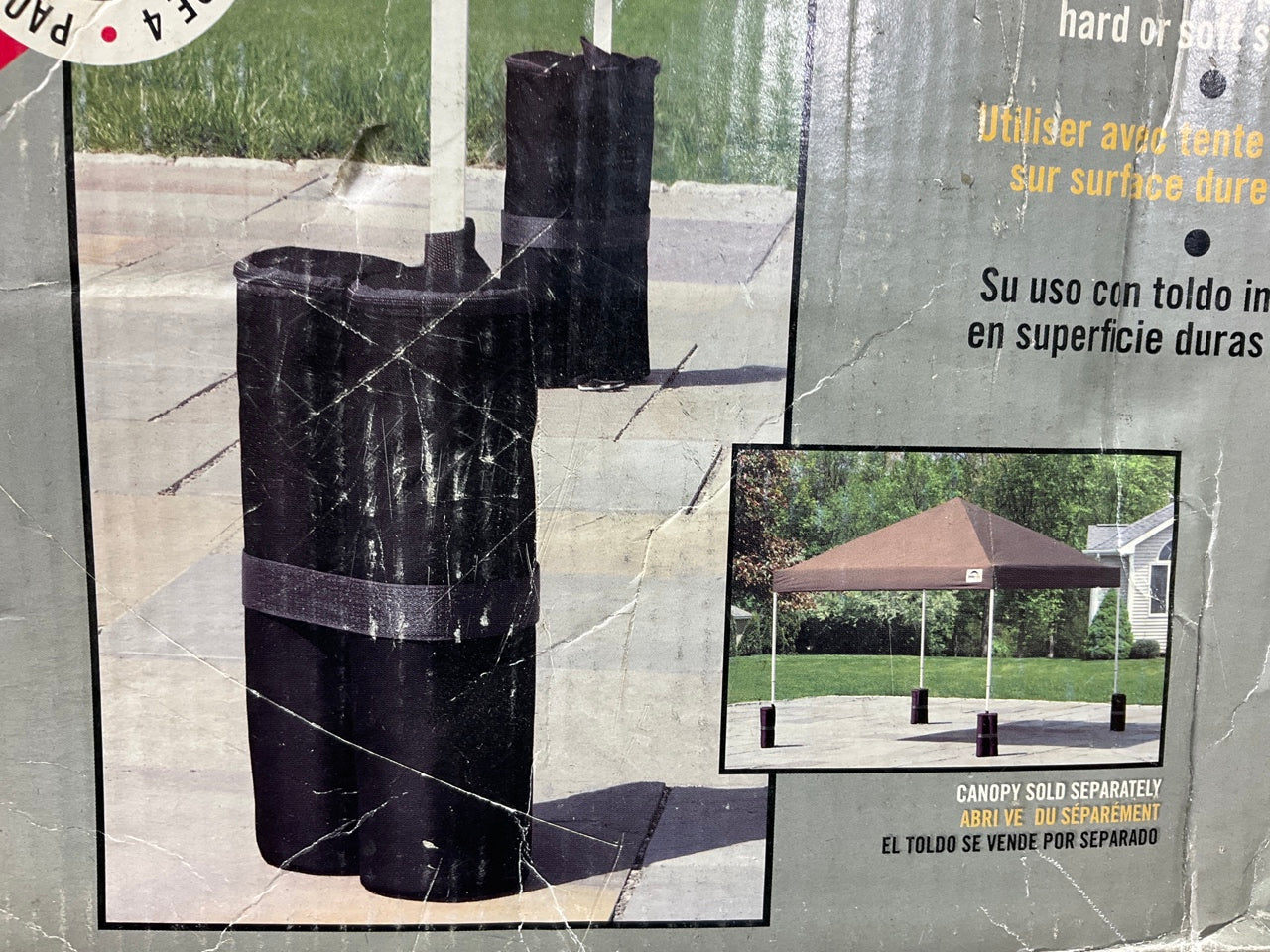 Shelterlogic 15883 Canopy Anchor Bags, 4-Pack, Empty, Fill With Gravel Or Sand