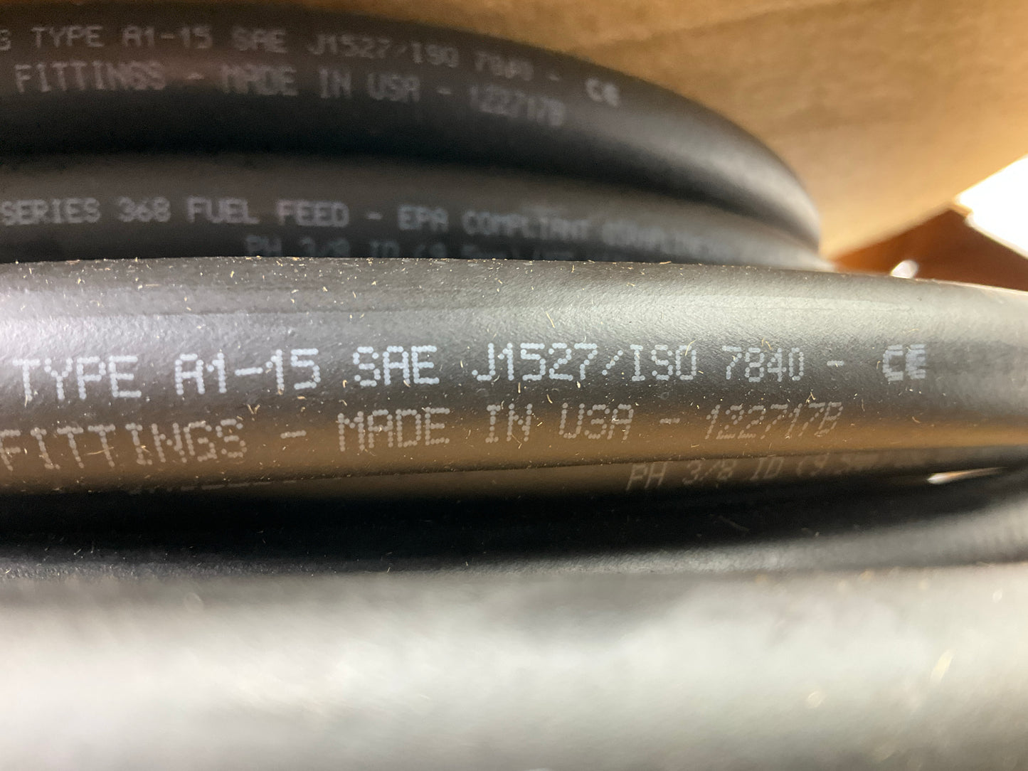 50' Sierra Shields 16-368-0386 Marine 3/8'' Low Permeation Fuel Hose USCG A1-15