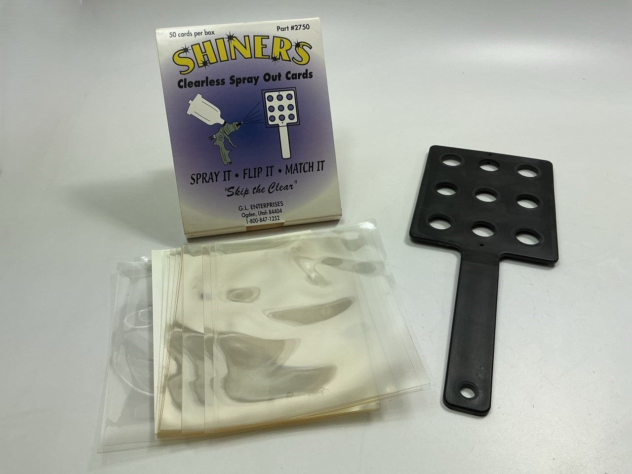 Shiners 2750 Clearless Spray Out Cards Spray It, Flip It, Match It - 50 / Box