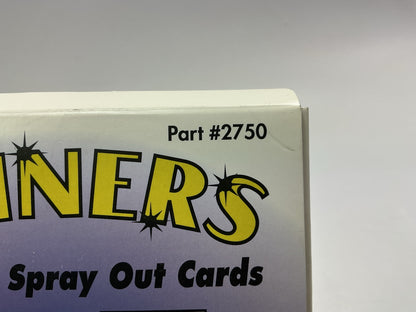 Shiners 2750 Clearless Spray Out Cards Spray It, Flip It, Match It - 50 / Box