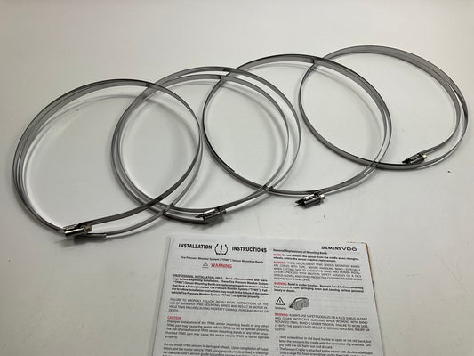 (4) Siemens VDO E57719N Tire Pressure Monitor Sensor TPMS Universal Band