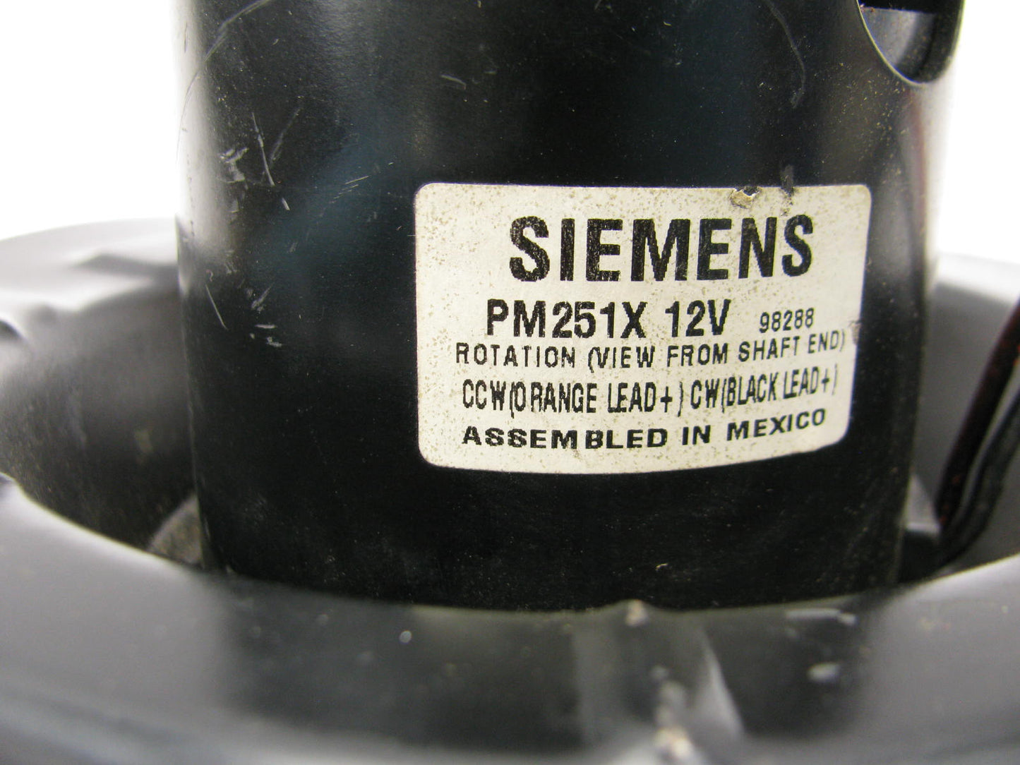 Siemens VDO PM251X HVAC Blower Motor Without Wheel