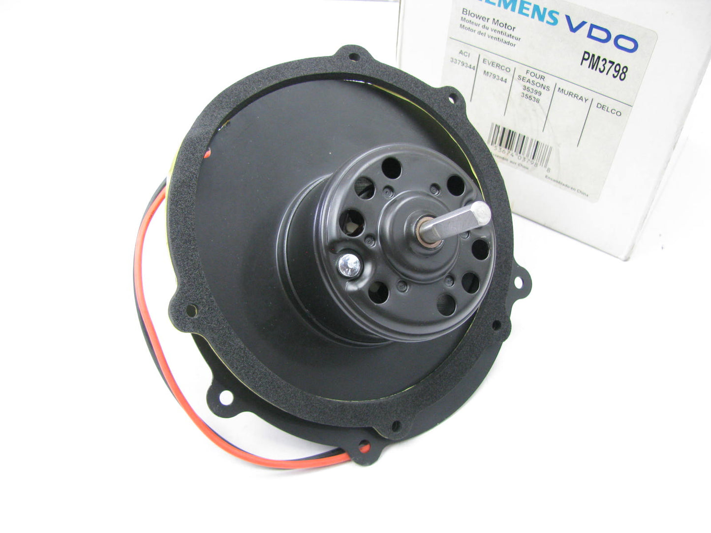 Siemens VDO PM3798 Blower Motor Without Wheel - 1991-2003 Ford Escort