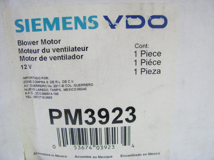 Siemens PM3923 HVAC Blower Motor Without Wheel For 1996-2000 Taurus Sable