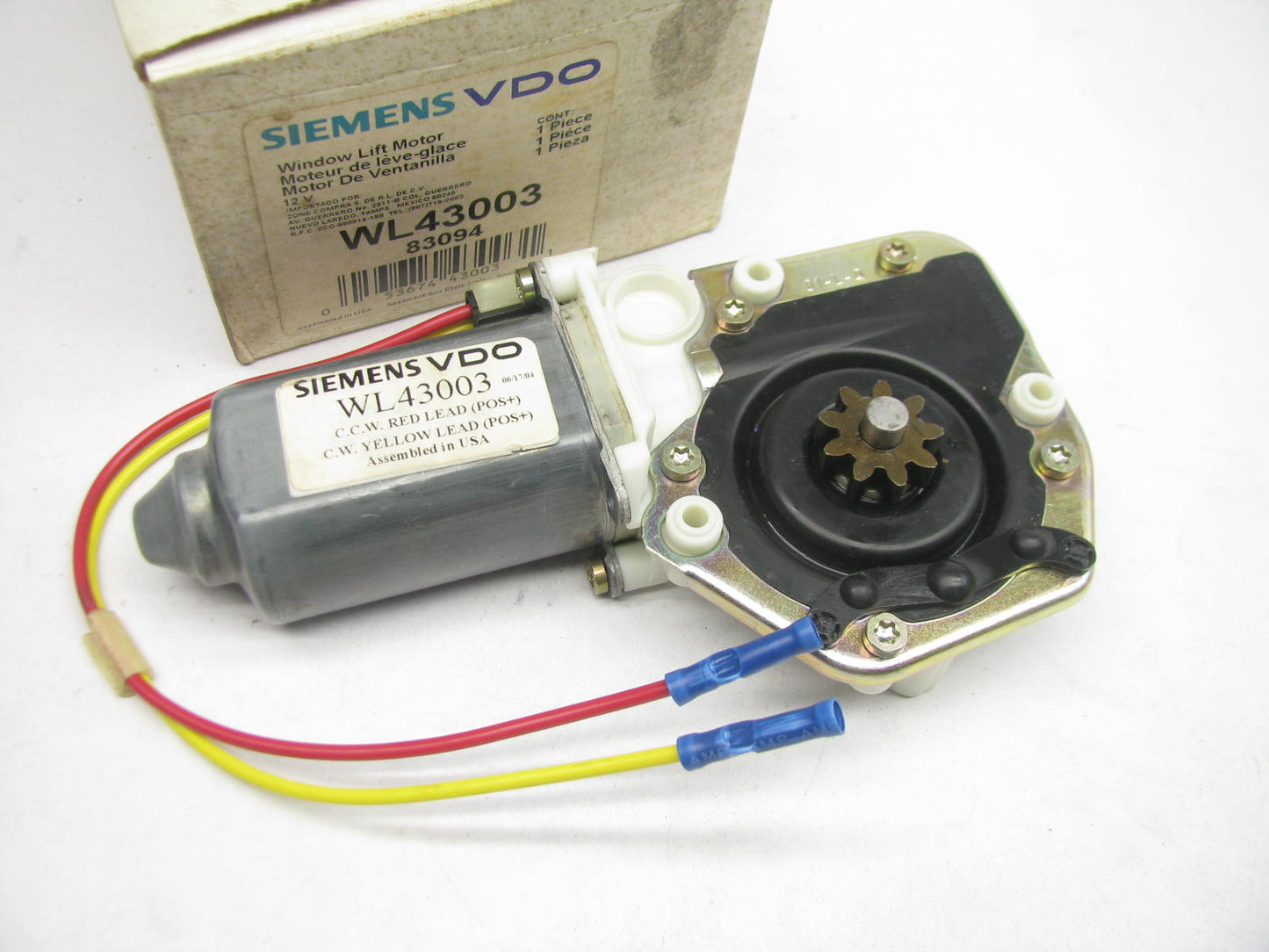 Siemens Vdo WL43003 FRONT Power Window Motor 83094