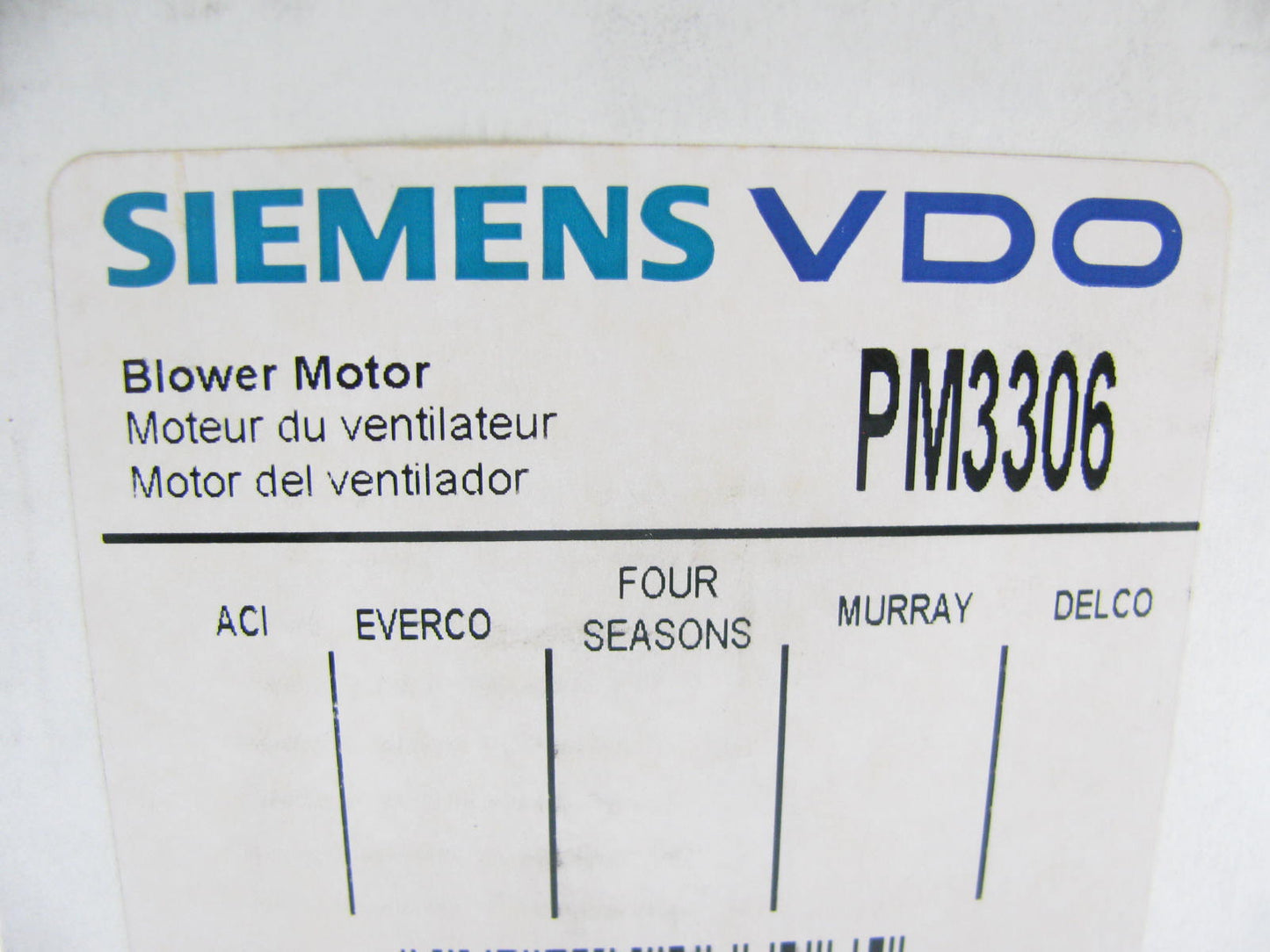 Siemens PM3306 Blower Motor Replaces Red Dot RD-5-8203-0, 73R0962, 60009-3405