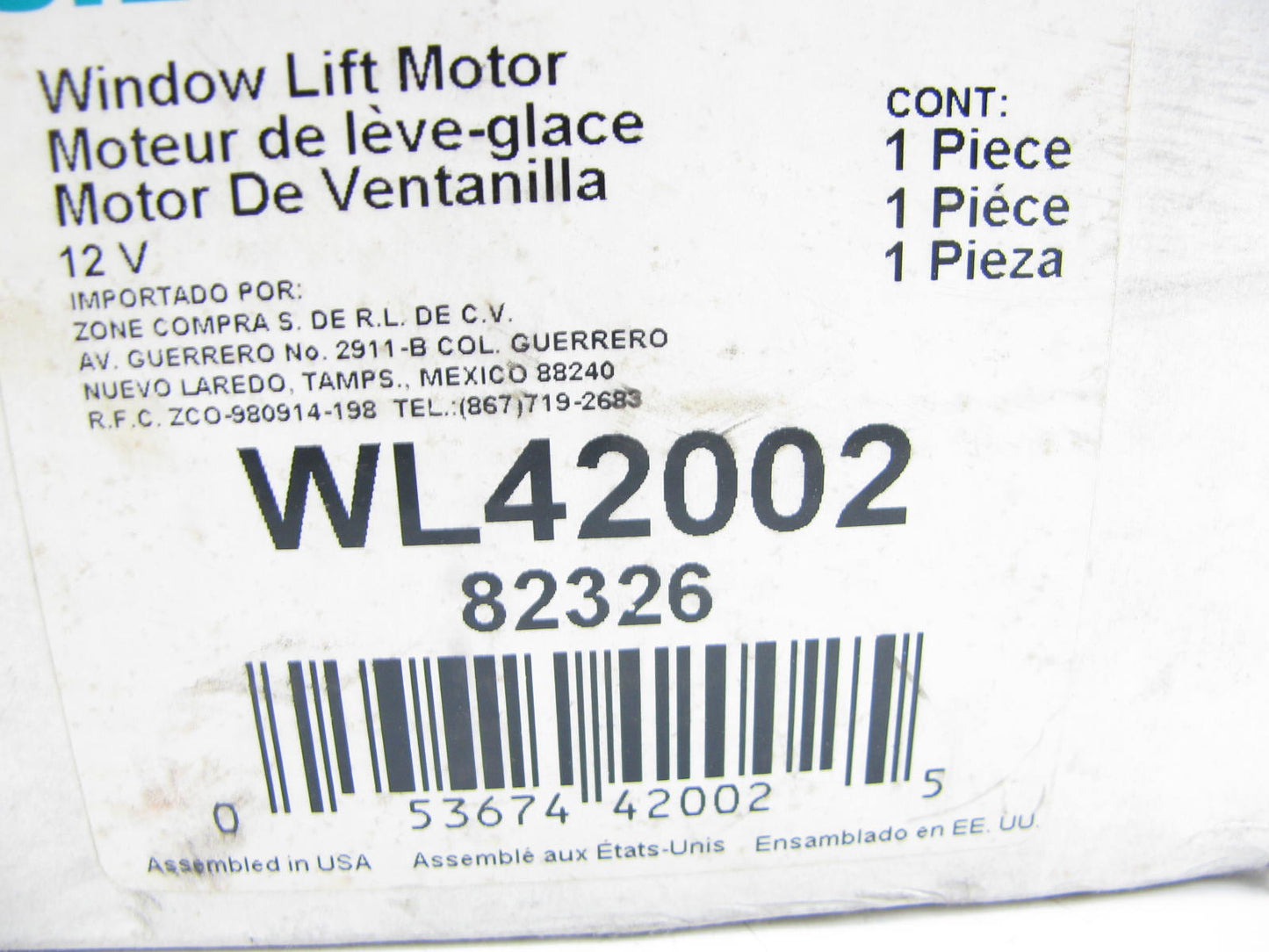 Siemens WL42002 Power Window Motor - Front Left / Right