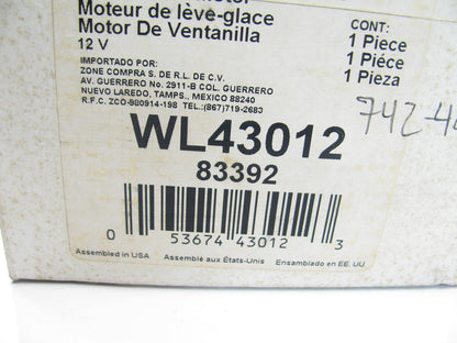 Siemens WL43012 Front Right Power Window Motor 91-94 Ford Explorer, Mazda Navajo