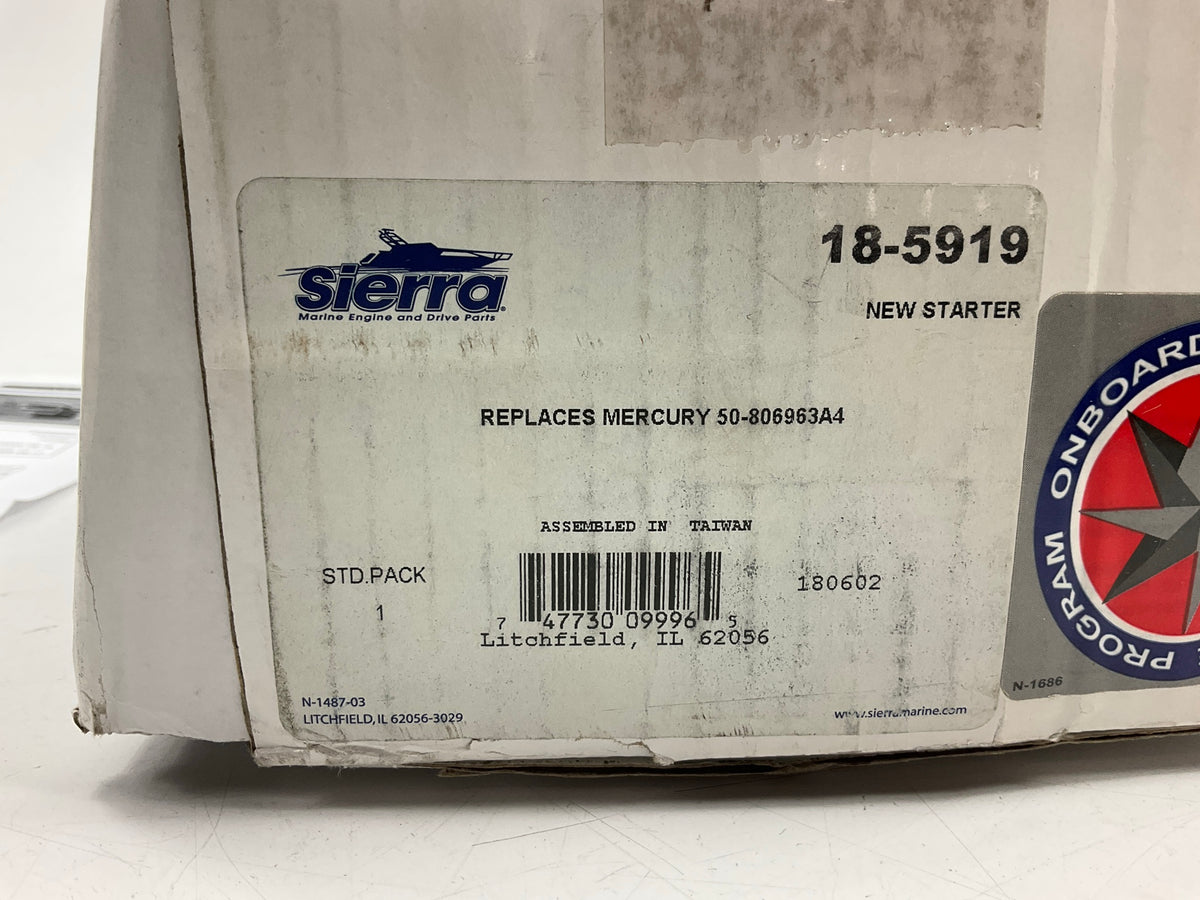 Sierra 18-5919 Starter 50-806965A2, 3856003-3, 50-8M0090697, 3855882