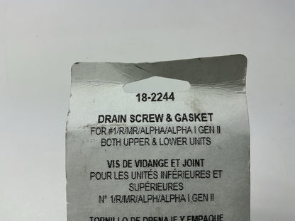 Sierra 18-2244 Oil Fill-Drain Plug Lower Unit Mercury 80-90-115-125-150-175-200