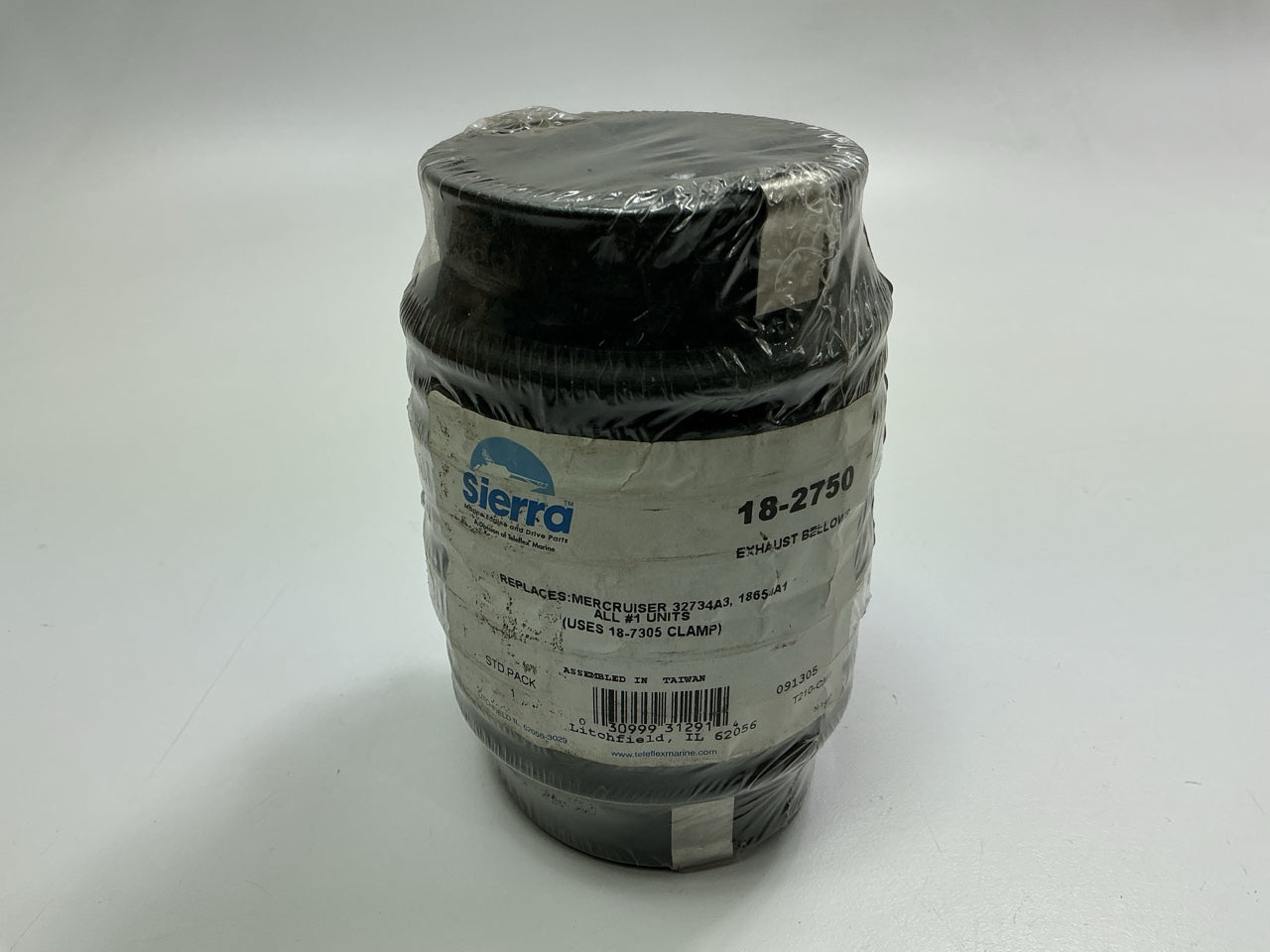 Sierra Marine 18-2750 Exhaust Bellows Replaces MerCruiser 18654A1, 32734A3