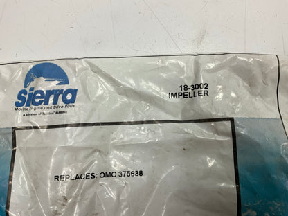 Sierra 18-3002 Water Pump Impeller, Replaces OMC 375638