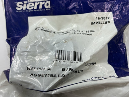 Sierra 18-3017 Water Pump Impeller Replace MERCURY FORCE 47-89984 47-30221