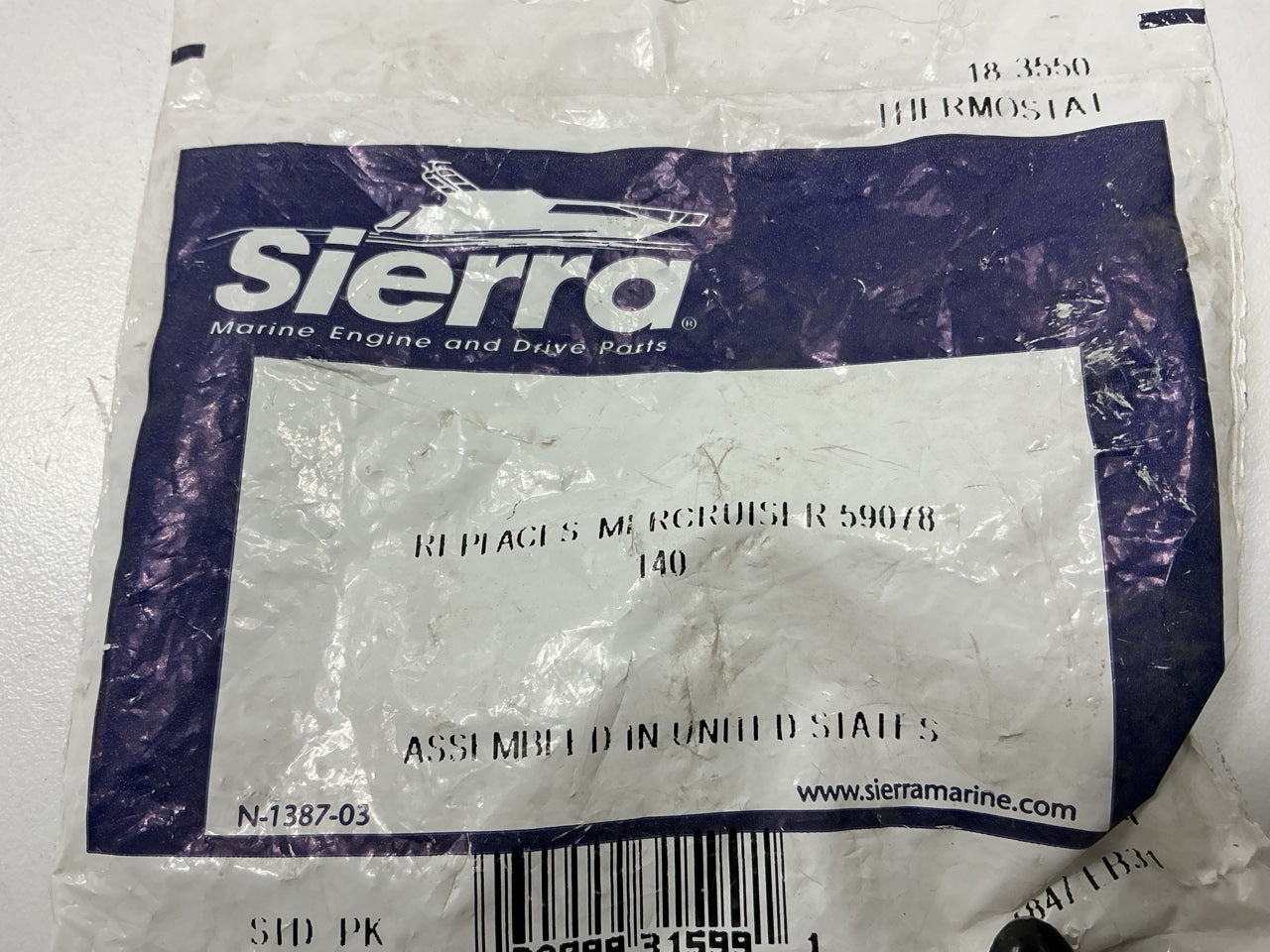 Sierra 18-3550 140 Deg Thermostat For Chrysler/Force/US Marine F84068-2 F85068-2