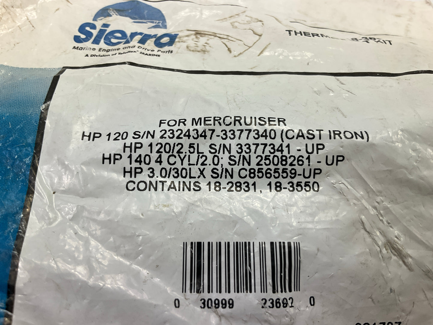 Sierra 18-3650 Thermostat For Mercruiser 59078T3 3.0L 140hp, 2.5L 120hp,4 Cyl